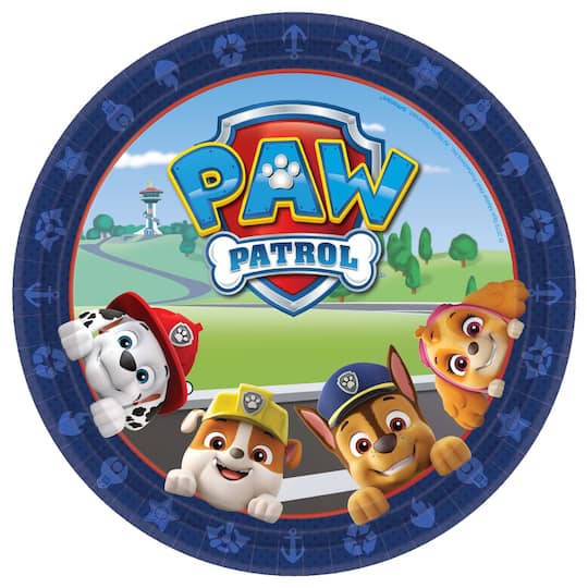 Paw Patrol 9&#x22; Round Plates, 24ct.